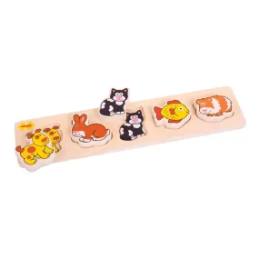 Bigjigs Chunky Lift & Match Puzzle (Pets)